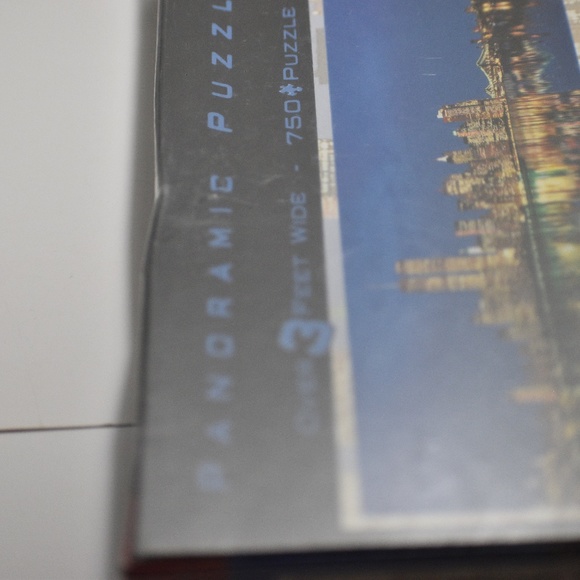 New York New York Panoramic Puzzle 3 Feet Wide 750 Piece Twin Towers Sealed - Picture 7 of 7